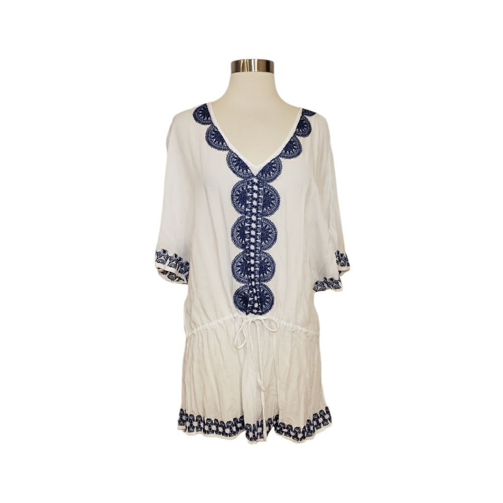 Stella & Dot Beach XS / S Embroidered Tunic Swim Coverup